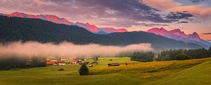 Panorama des Alpes bavaroises sur Henk Meijer Photography