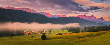 Panorama Bayerische Alpen von Henk Meijer Photography