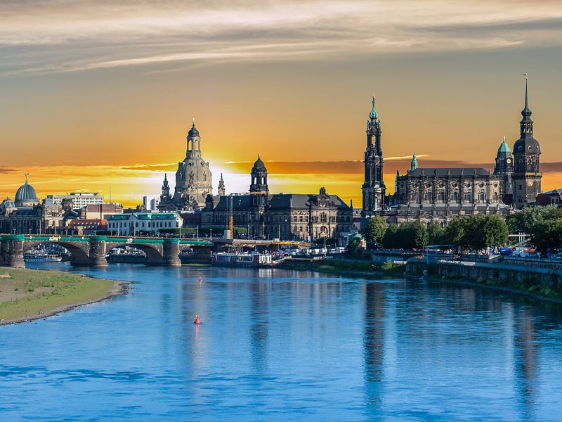 Panorama of Dresden at sunset by Animaflora PicsStock