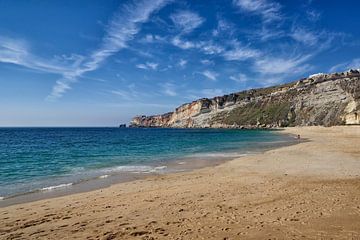 Portugal: at the beach of Nazaré by Berthold Werner