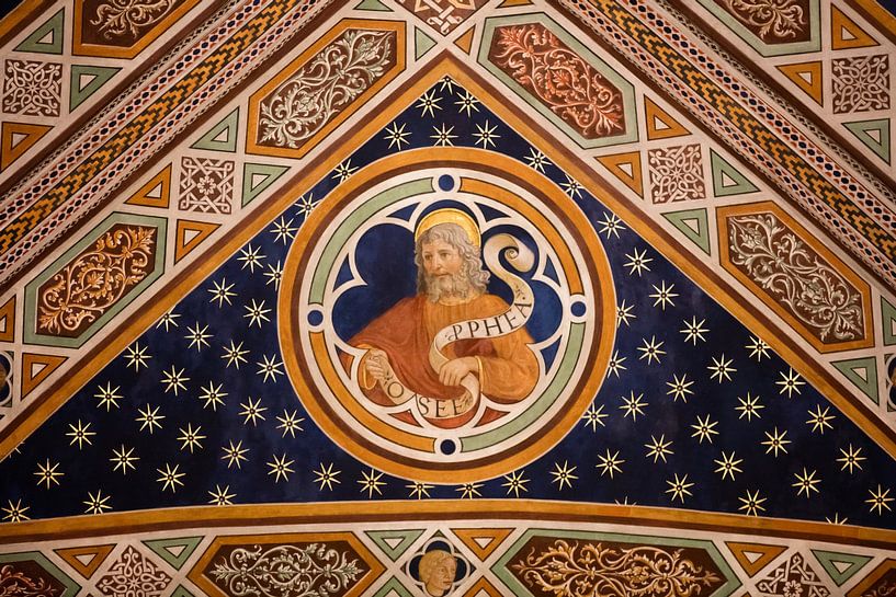 Ceiling painting in the San Martino Cathedral of Lucca, Tuscany. Tuscany, Italy by Joost Adriaanse