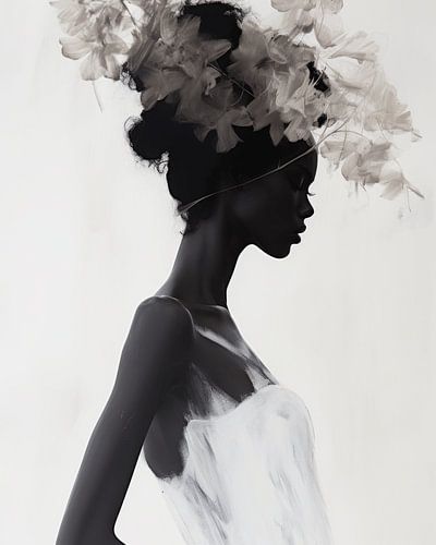 Bijzondere blikvanger, portret in zwart-wit