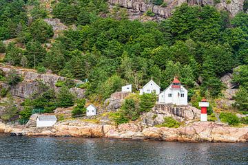 Der Leuchtturm Odderøya Fyr  in Norwegen von Rico Ködder