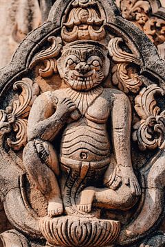 Detail of temple in Inwa, Myanmar by Maartje Kikkert