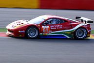 Ferrari auf der strecke Spa Francorchamps von MSP Canvas Miniaturansicht