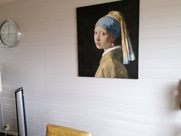 Customer photo: Girl with a Pearl Earring - Vermeer painting, on canvas