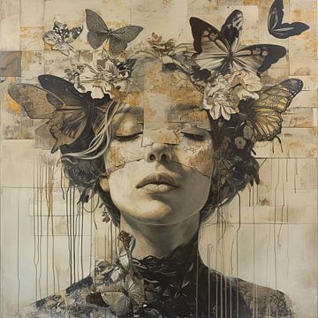 Vrouw Beige van Kunst Kriebels