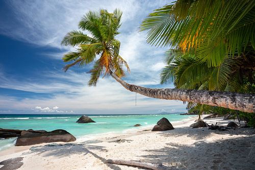 The most beautiful tropical beach in the Seychelles