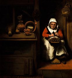 The Old Lacemaker, Nicolaes Maes