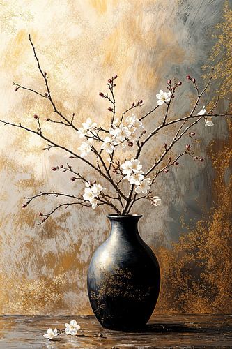 Lentebloesem in Goud van Studio BB