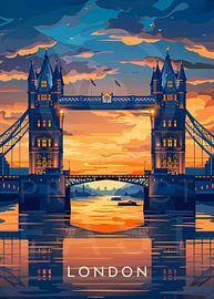 Londres au coucher du soleil