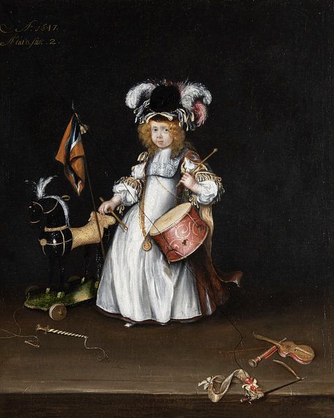 Portret van Mozes ter Borch als tweejarig kind, Gesina ter Borch van All the Masters
