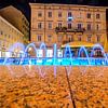 Croatie : Jadranski Trg Rijeka de nuit sur Photoart-Naegele