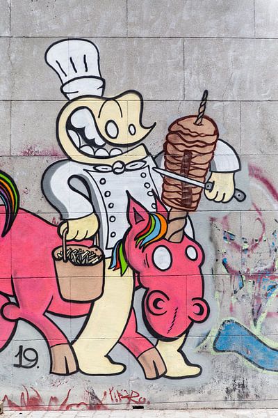 Straßenkunst Madrid von Bas de Glopper