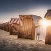Chaises longues au soleil sur la plage de la mer Baltique sur Voss Fine Art Fotografie
