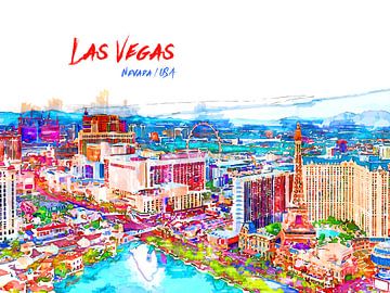 Las Vegas van Printed Artings