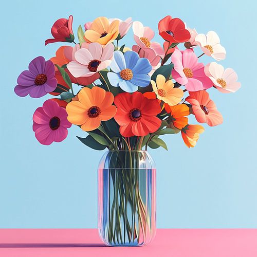 Flowers in a vase