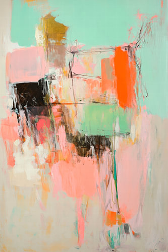 Kleurrijke abstracte compositie