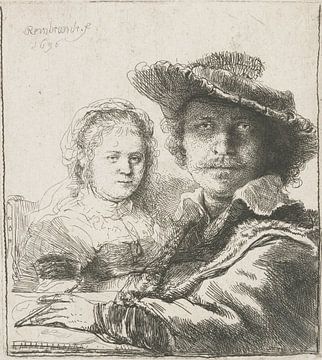 Zelfportret met Saskia, Rembrandt