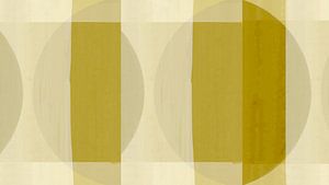 Mid Century Bauhaus Formen Gold Ocker