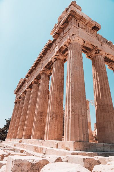 Akropolis in Athene, Griekenland van Dayenne van Peperstraten