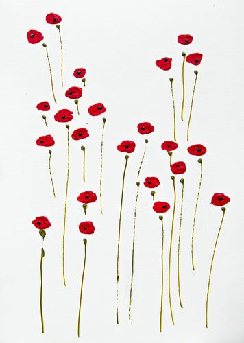 Peindre l'élégance des coquelicots