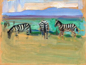 Zebras, Akseli Gallen-Kallela, 1909
