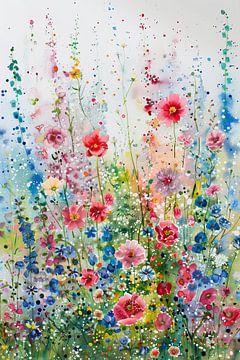 Blumen 616 | Blumenmalerei von Wunderbare Kunst
