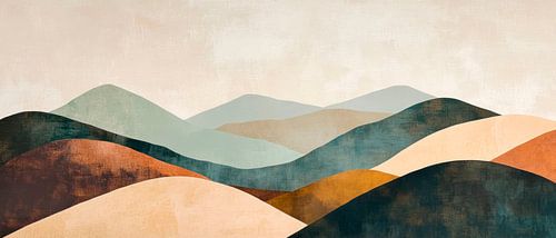 Berglandschaft abstrakt von Poster Art Shop