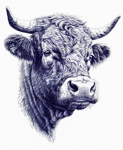 Portrait croquis d'un Highlander écossais