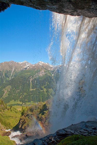 The veil fall with rainbow by Christa Kramer
