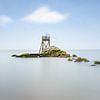 Fisherman's Hut at Low Tide, Loire-Atlantique by Claire van Dun