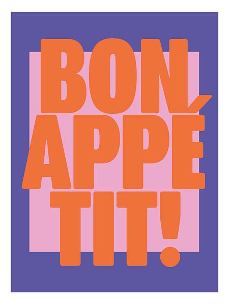 Bon Appétit - Purple and orange by Malou Studio