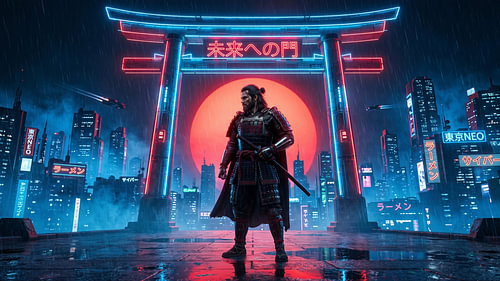 Japan, Cyberpunk Samurai