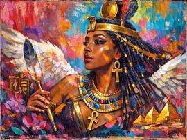 Maät ist die ägyptische Göttin der Malerei. von Johannes