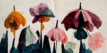 Paraplu bloemen van Treechild