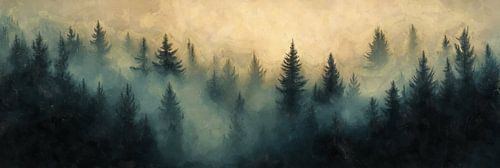 Ochtendmist boven de Dennen