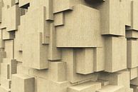 Q-Cubes 3D - Sandstein Wand von Max Steinwald Miniaturansicht