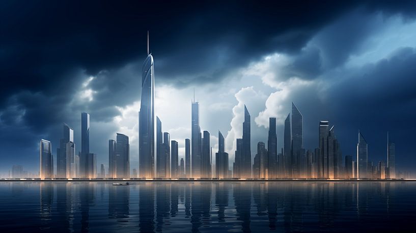 Skyline with dark looming clouds by Black Coffee