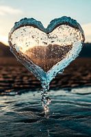 Hart van stromend water