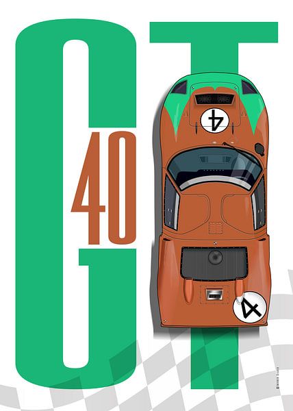 Ford GT40 No.4 Top Tribute by Theodor Decker