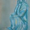 Dessin au pastel d'un bouddha sur Ineke de Rijk