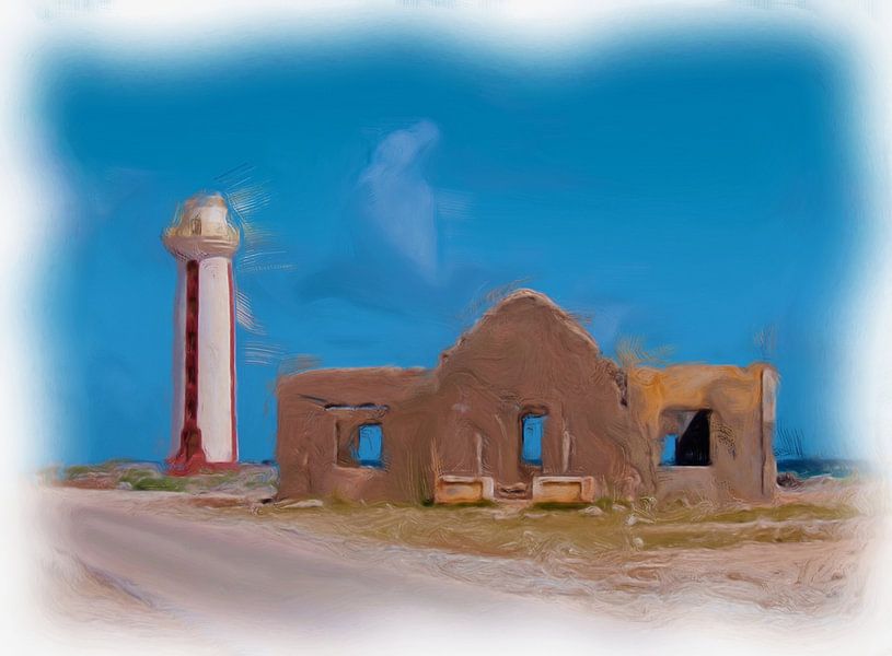 Willemstoren Bonaire lighthouse by Maurice Dawson