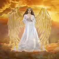 Angel of Purity - Inspirational Square Canvas Print | Adler & Co.
