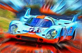 917k colored blue & orange van DeVerviersBelgium