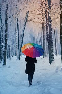 Verschneit, Regenbogenschirm