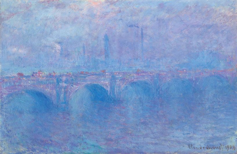 Claude Monet,Waterloo Bridge, fog effect, 1899-1903 by finemasterpiece