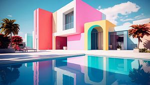 Modernes Gebäude mit Pool