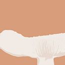 Kinoko - Grafische print paddenstoel van Jebinterior ~ notARTificial ~ BuroJEB thumbnail