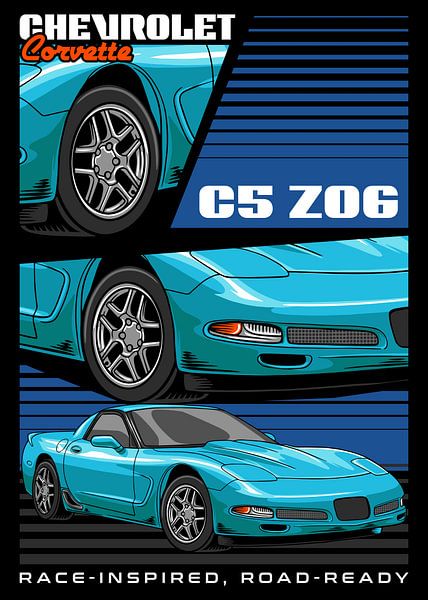 Chevrolet Corvette C5 Z06 Car par Adam Khabibi